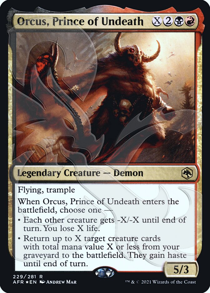 Orcus, Prince of Undeath (Ampersand Promo) [Dungeons & Dragons: Adventures in the Forgotten Realms Promos] | Gam3 Escape