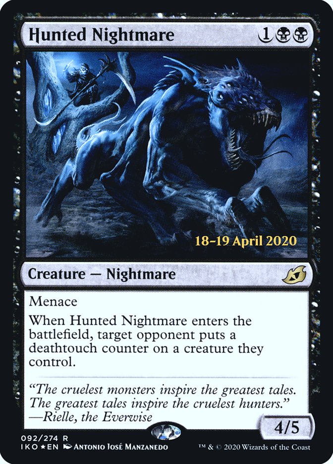 Hunted Nightmare  [Ikoria: Lair of Behemoths Prerelease Promos] | Gam3 Escape