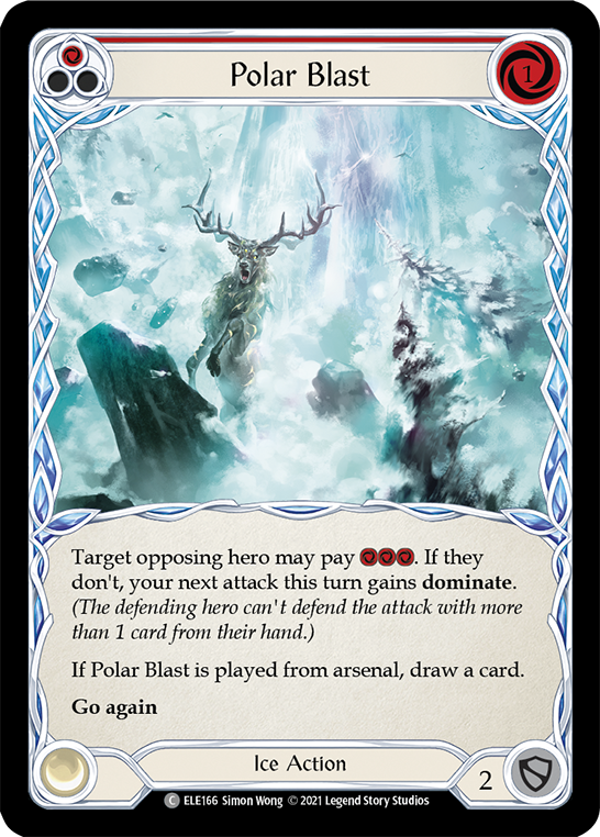 Polar Blast (Red) [ELE166] (Tales of Aria)  1st Edition Rainbow Foil | Gam3 Escape