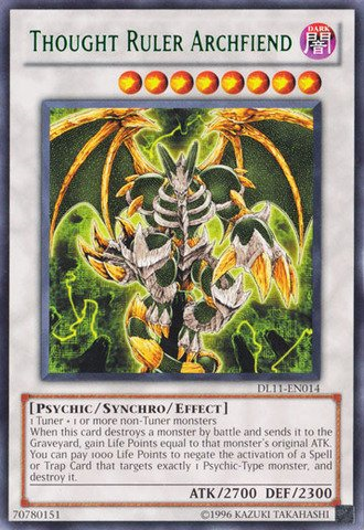 Thought Ruler Archfiend (Green) [DL11-EN014] Rare | Gam3 Escape