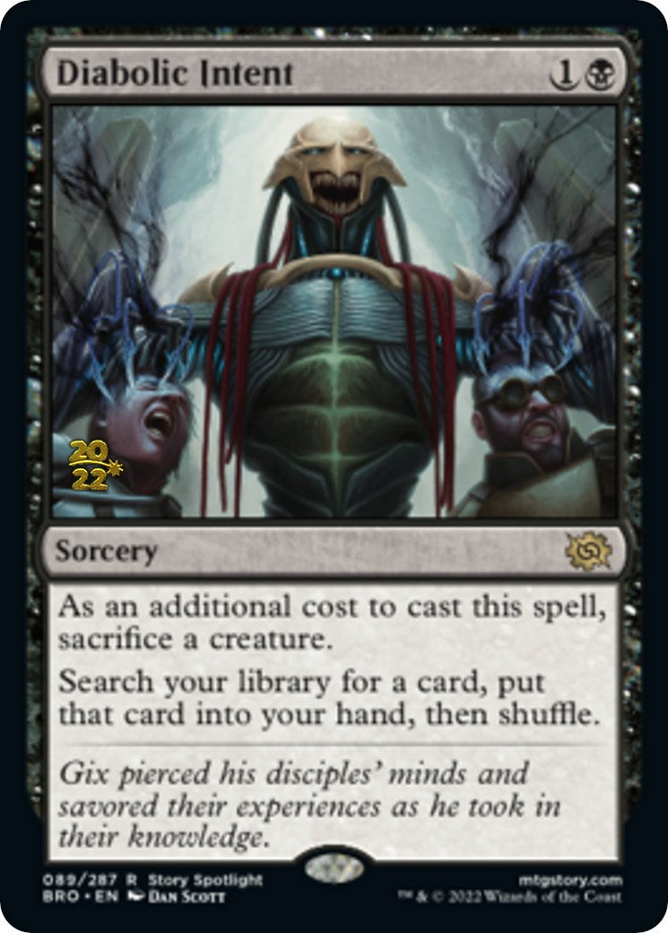 Diabolic Intent [The Brothers' War: Prerelease Promos] | Gam3 Escape