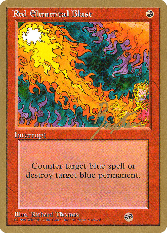 Red Elemental Blast (George Baxter) (SB) [Pro Tour Collector Set] | Gam3 Escape