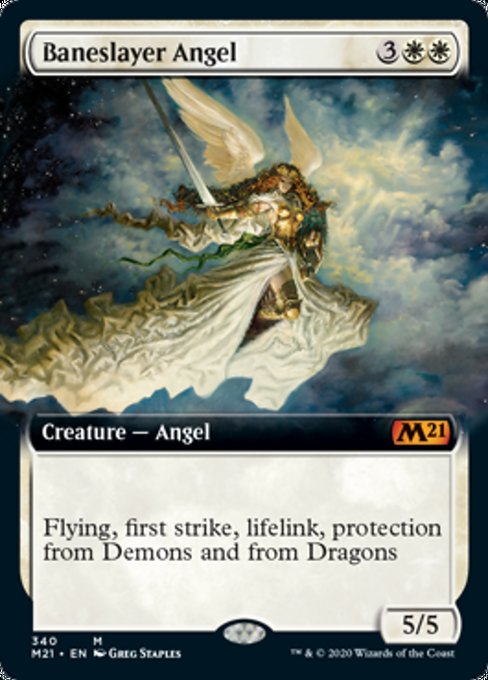 Baneslayer Angel (Extended Art) [Core Set 2021] | Gam3 Escape