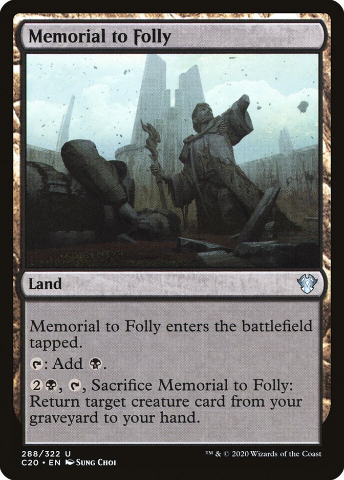 Memorial to Folly [Commander 2020] | Gam3 Escape