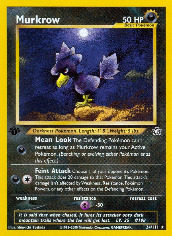 Murkrow (24/111) [Neo Genesis 1st Edition] | Gam3 Escape