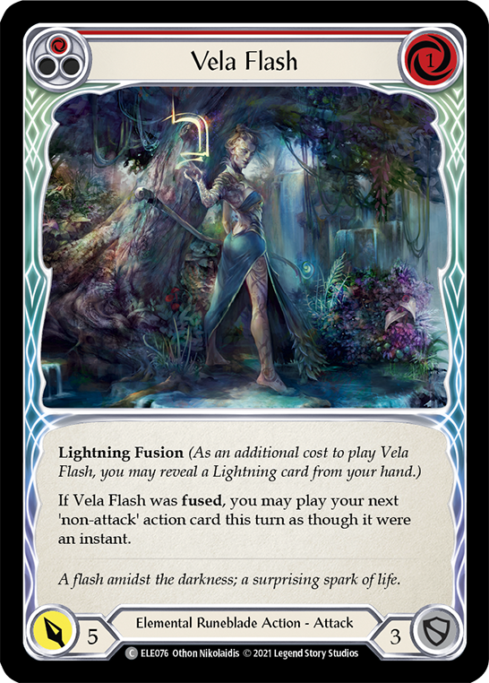 Vela Flash (Red) [ELE076] (Tales of Aria)  1st Edition Normal | Gam3 Escape