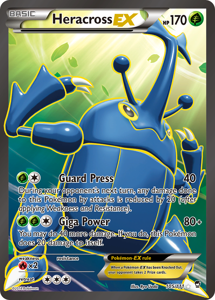 Heracross EX (105/111) [XY: Furious Fists] | Gam3 Escape