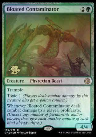 Bloated Contaminator [Phyrexia: All Will Be One Prerelease Promos] | Gam3 Escape