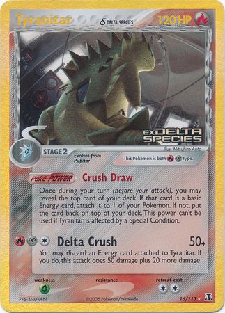 Tyranitar (16/113) (Delta Species) (Stamped) [EX: Delta Species] | Gam3 Escape