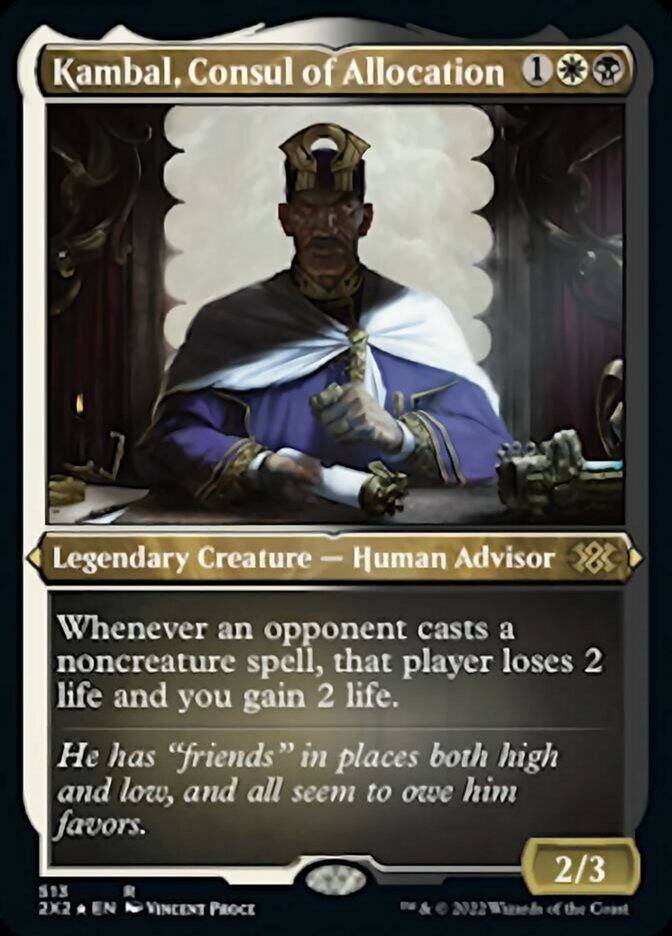 Kambal, Consul of Allocation (Foil Etched) [Double Masters 2022] | Gam3 Escape