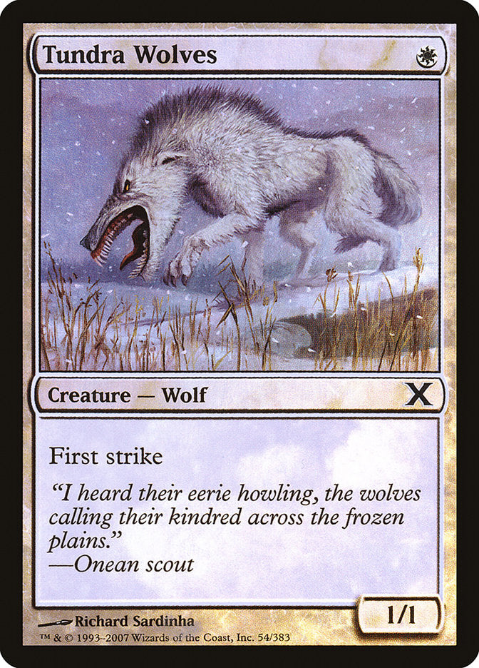Tundra Wolves (Premium Foil) [Tenth Edition] | Gam3 Escape