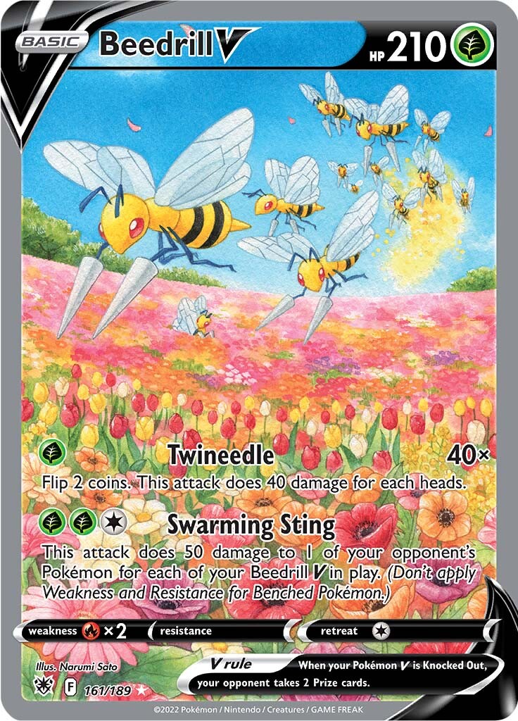 Beedrill V (161/189) [Sword & Shield: Astral Radiance] | Gam3 Escape