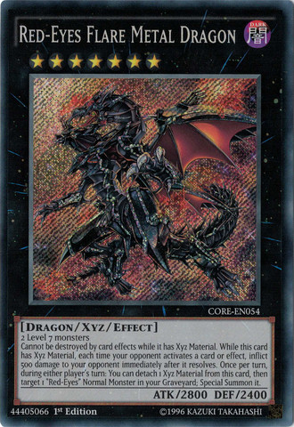 Red-Eyes Flare Metal Dragon [CORE-EN054] Secret Rare | Gam3 Escape