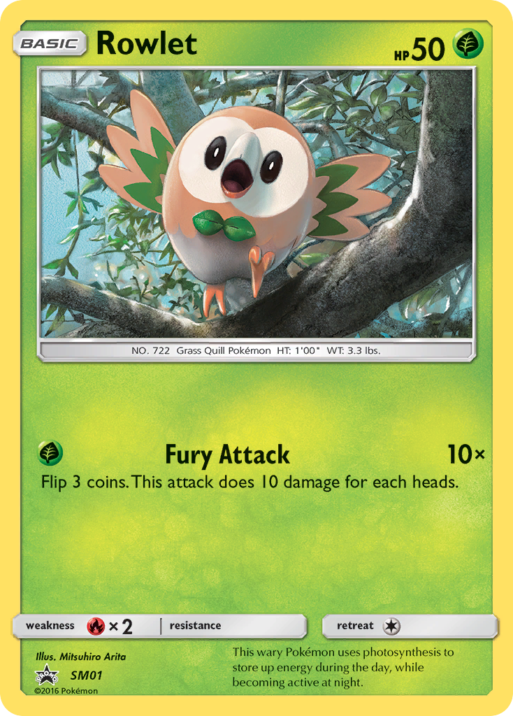 Rowlet (SM01) [Sun & Moon: Black Star Promos] | Gam3 Escape