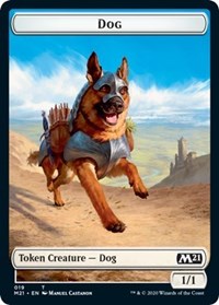 Dog // Weird Double-sided Token [Core Set 2021 Tokens] | Gam3 Escape