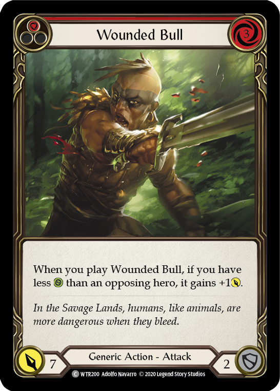 Wounded Bull (Red) [WTR200] Unlimited Rainbow Foil | Gam3 Escape