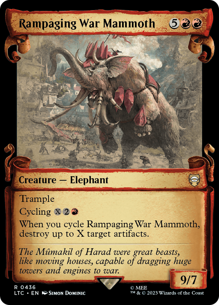 Rampaging War Mammoth [The Lord of the Rings: Tales of Middle-Earth Commander Showcase Scrolls] | Gam3 Escape