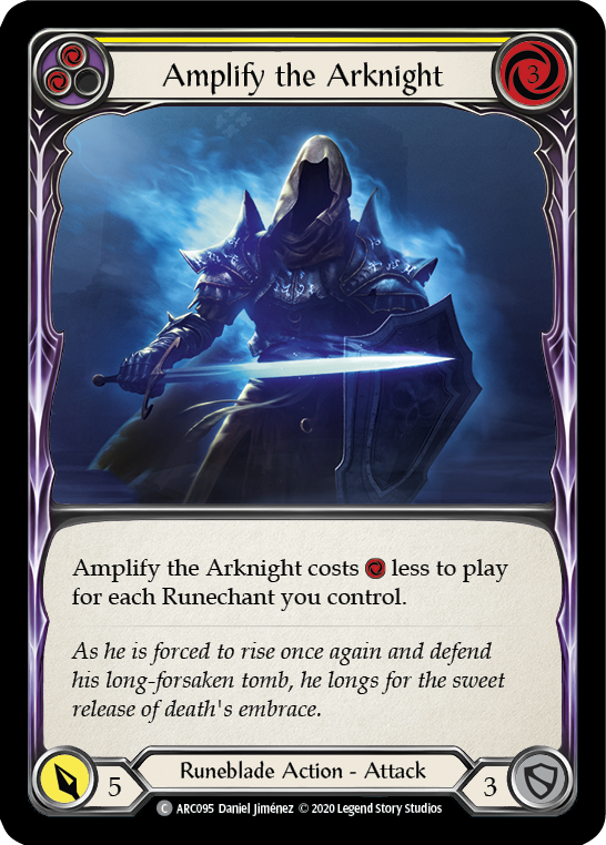 Amplify the Arknight (Yellow) [ARC095] Unlimited Rainbow Foil | Gam3 Escape