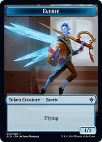 Faerie // Food (15) Double-sided Token [Throne of Eldraine Tokens] | Gam3 Escape