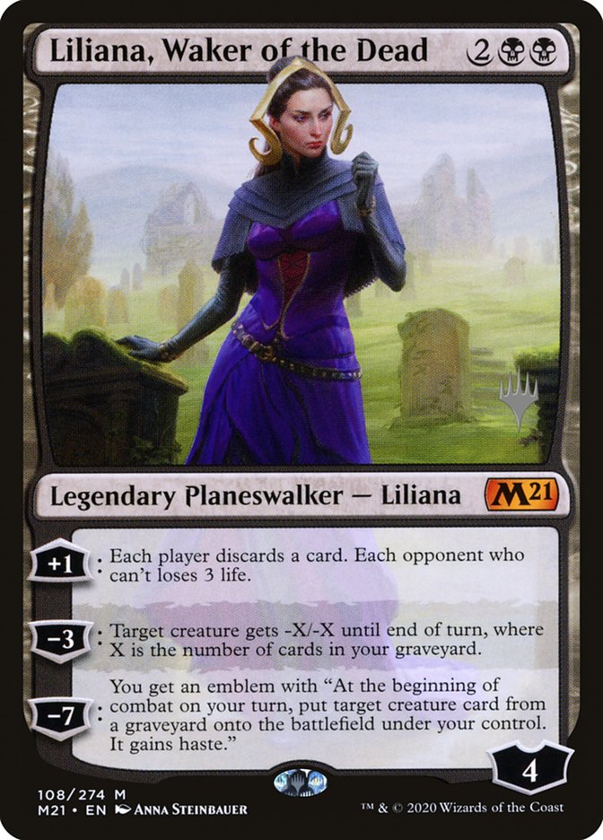 Liliana, Waker of the Dead (Promo Pack) [Core Set 2021 Promos] | Gam3 Escape