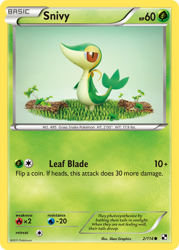 Snivy (2/114) [Black & White: Base Set] | Gam3 Escape