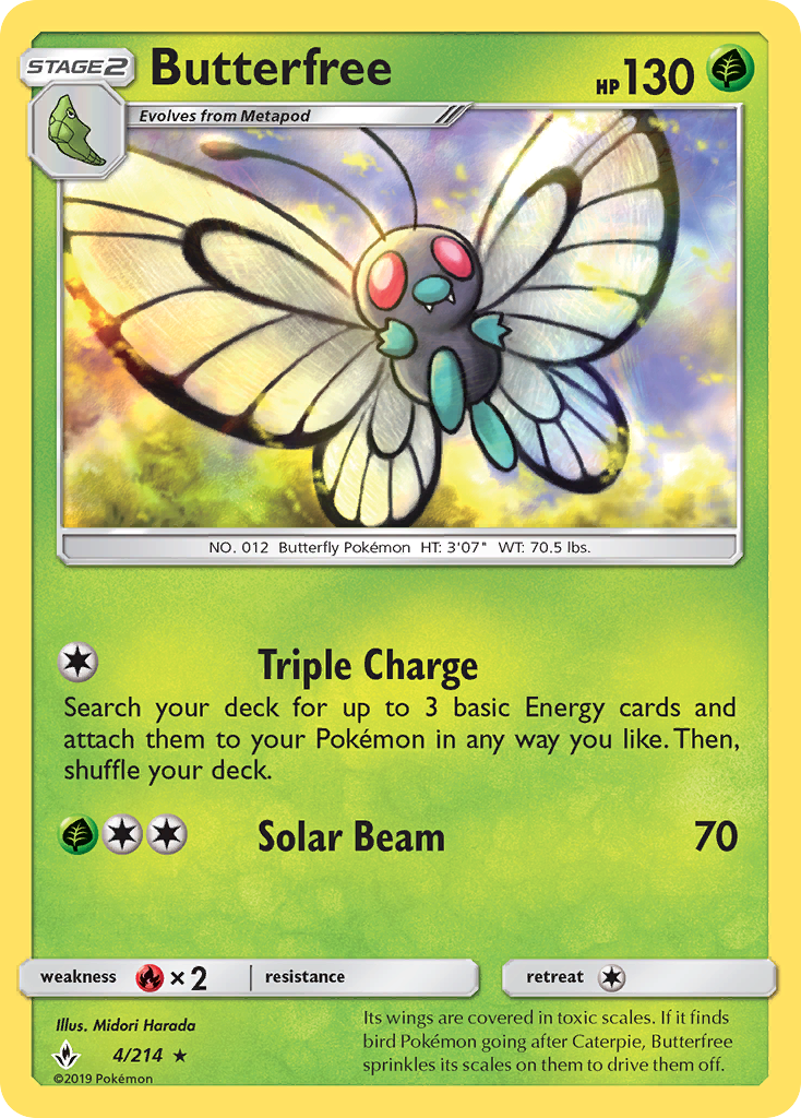 Butterfree (4/214) [Sun & Moon: Unbroken Bonds] | Gam3 Escape