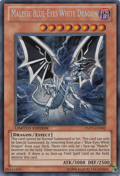 Malefic Blue-Eyes White Dragon [YMP1-EN002] Secret Rare | Gam3 Escape