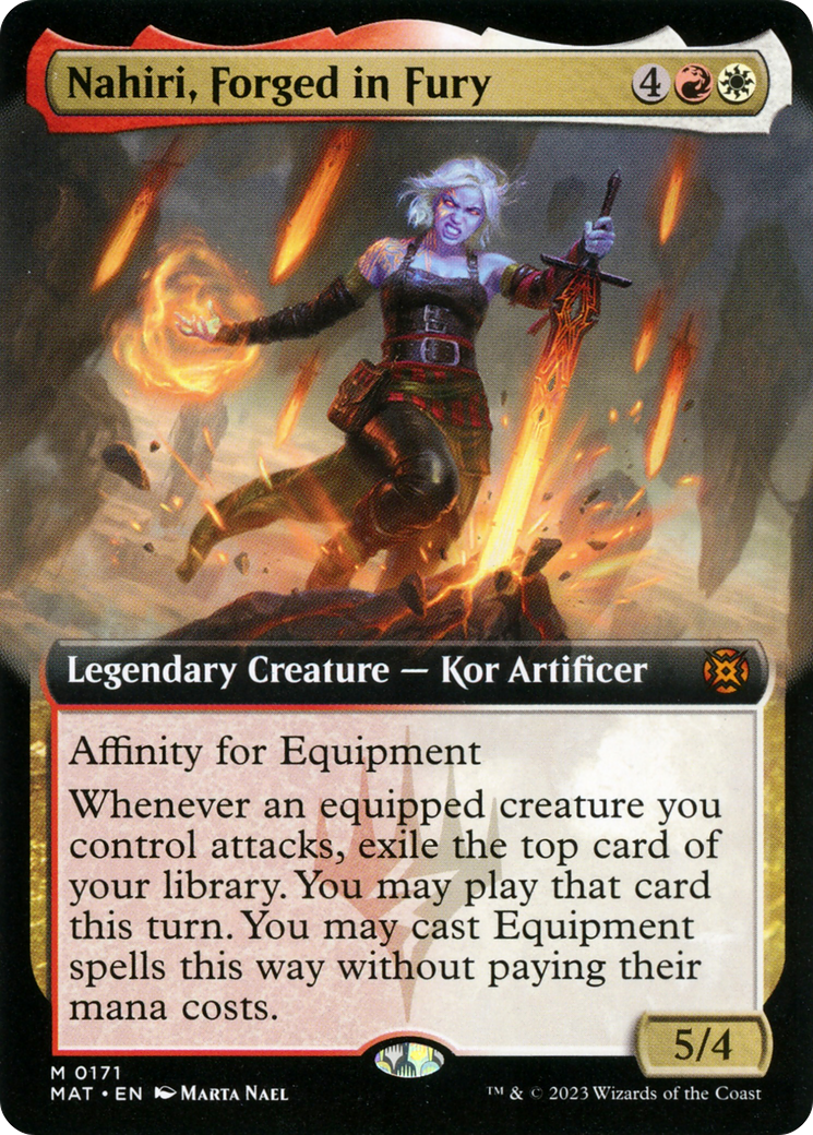 Nahiri, Forged in Fury (Extended Art) [March of the Machine: The Aftermath] | Gam3 Escape