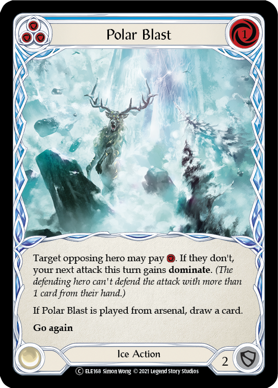 Polar Blast (Blue) [U-ELE168] Unlimited Rainbow Foil | Gam3 Escape