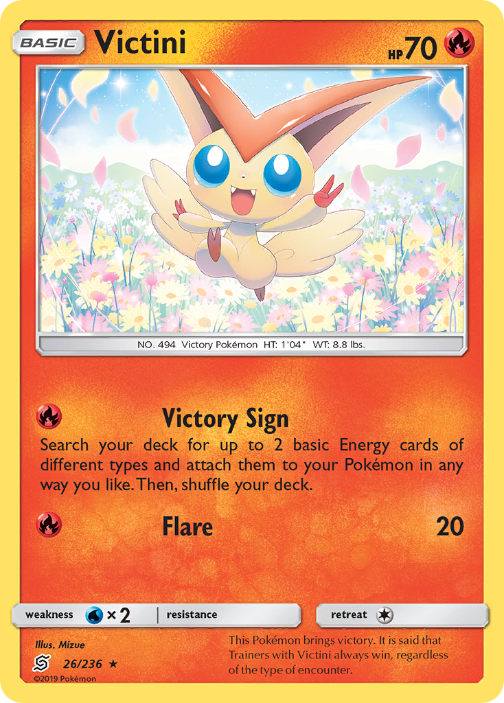 Victini (26/236) [Sun & Moon: Unified Minds] | Gam3 Escape