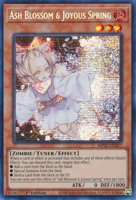 Ash Blossom & Joyous Spring [MP22-EN257] Prismatic Secret Rare | Gam3 Escape