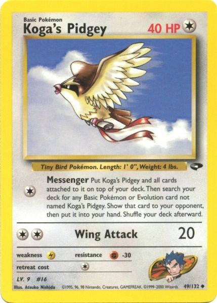 Koga's Pidgey (49/132) [Gym Challenge Unlimited] | Gam3 Escape