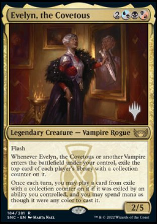 Evelyn, the Covetous (Promo Pack) [Streets of New Capenna Promos] | Gam3 Escape