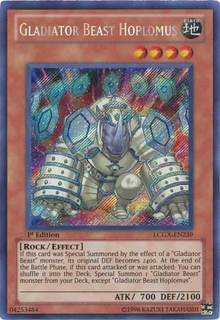 Gladiator Beast Hoplomus [LCGX-EN239] Secret Rare | Gam3 Escape