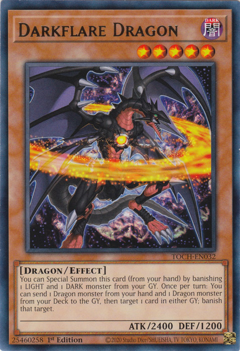 Darkflare Dragon [TOCH-EN032] Rare | Gam3 Escape