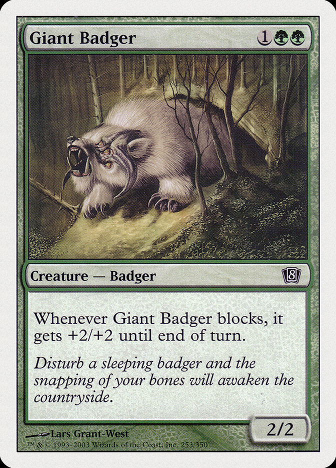 Giant Badger [Eighth Edition] | Gam3 Escape