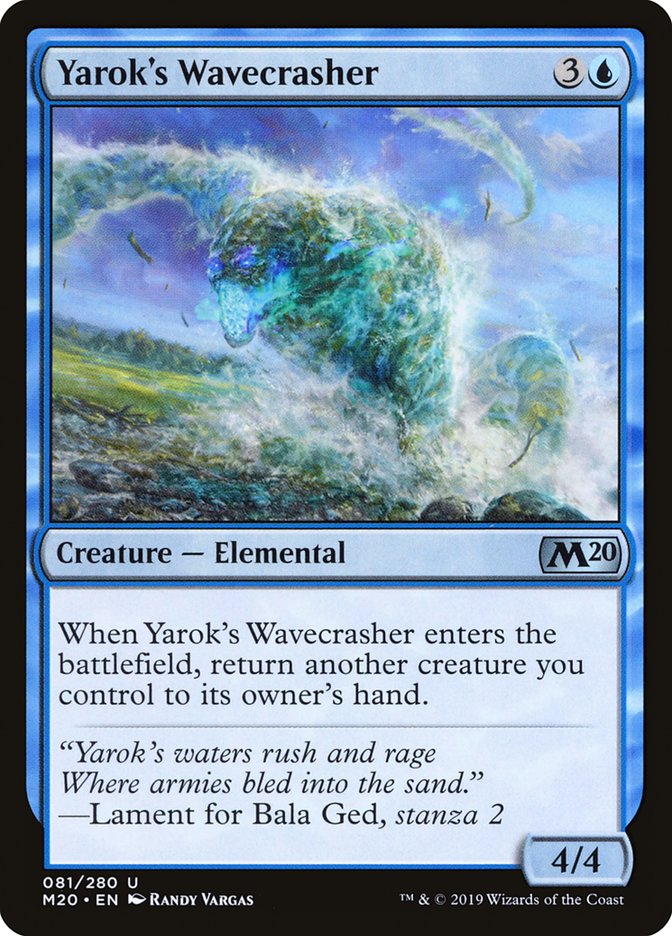 Yarok's Wavecrasher [Core Set 2020] | Gam3 Escape