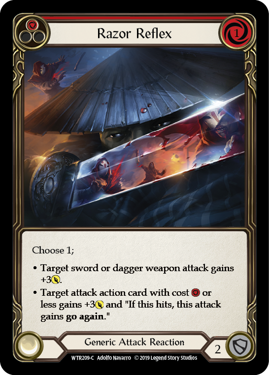 Razor Reflex (Red) [WTR209-C] Alpha Print Rainbow Foil | Gam3 Escape