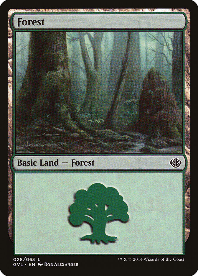 Forest (28) (Garruk vs. Liliana) [Duel Decks Anthology] | Gam3 Escape