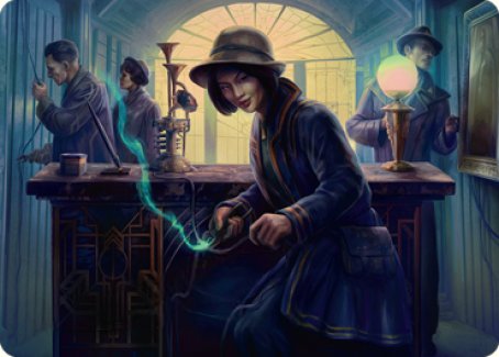 Wiretapping Art Card [Streets of New Capenna Art Series] | Gam3 Escape