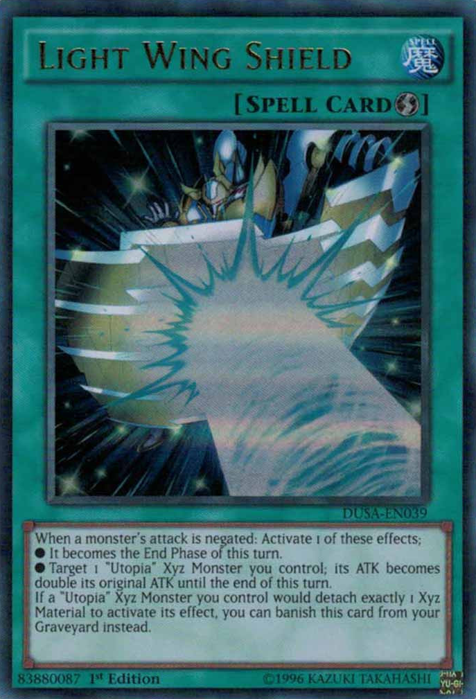 Light Wing Shield [DUSA-EN039] Ultra Rare | Gam3 Escape