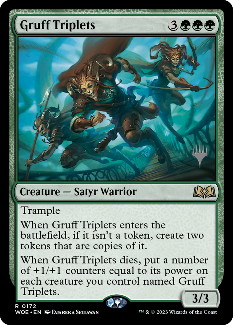 Gruff Triplets (Promo Pack) [Wilds of Eldraine Promos] | Gam3 Escape