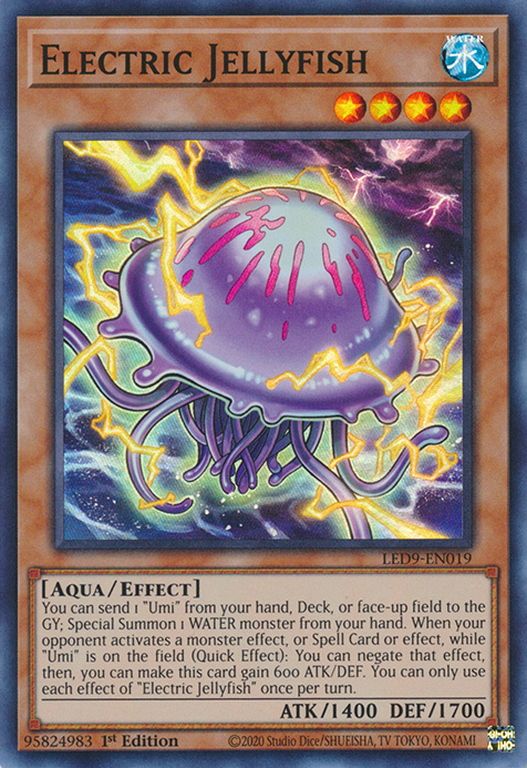 Electric Jellyfish [LED9-EN019] Super Rare | Gam3 Escape