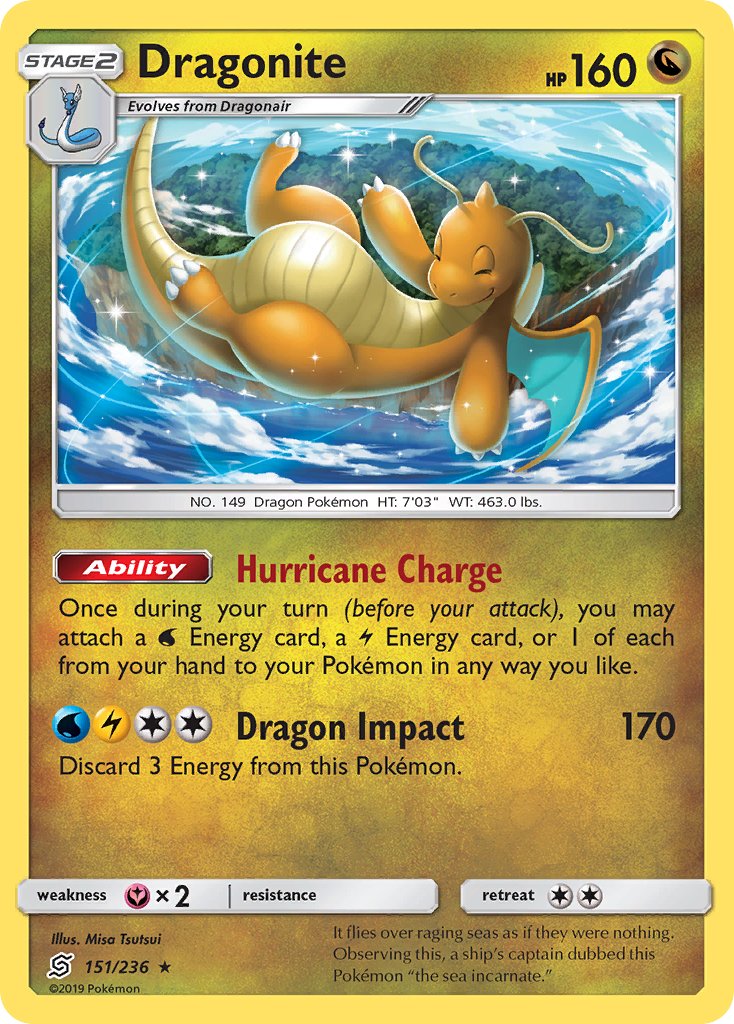 Dragonite (151/236) (Cracked Ice Holo) (Theme Deck Exclusives) [Sun & Moon: Unified Minds] | Gam3 Escape
