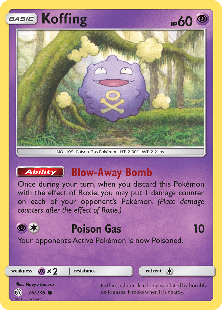 Koffing (76/236) [Sun & Moon: Cosmic Eclipse] | Gam3 Escape
