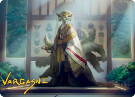 Light-Paws, Emperor's Voice Art Card (Gold-Stamped Signature) [Kamigawa: Neon Dynasty Art Series] | Gam3 Escape