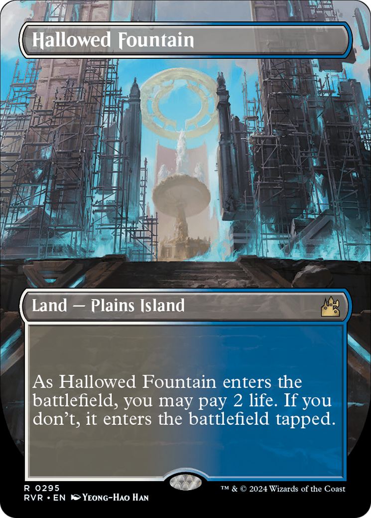 Hallowed Fountain (Borderless) [Ravnica Remastered] | Gam3 Escape