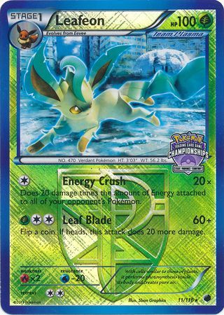 Leafeon (11/116) (States Championship Promo) [Black & White: Plasma Freeze] | Gam3 Escape