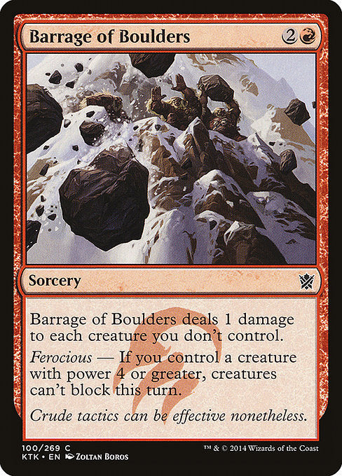 Barrage of Boulders [Khans of Tarkir] | Gam3 Escape