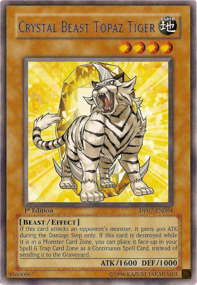 Crystal Beast Topaz Tiger [DP07-EN004] Rare | Gam3 Escape